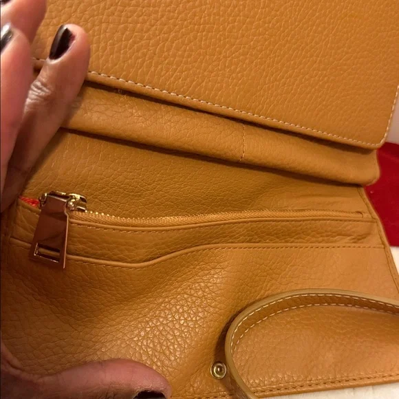 Chico’s Convertible Crossbody Bag Wallet Clutch Leather Purse - Picture 5 of 9